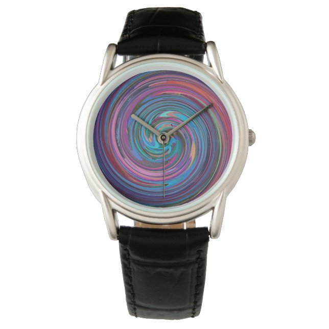 Montre Art Abstrait moderne Swirl #71 (devant)