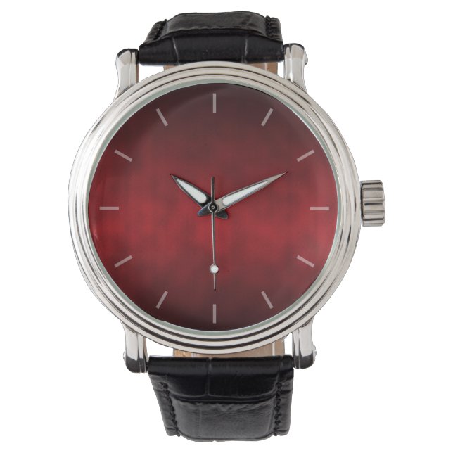 Montre Art Arrière - plan gothique rouge (devant)