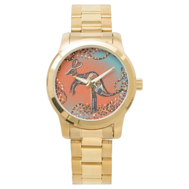 MONTRE ART AUSTRALIEN DU KANGOUROU       (devant)