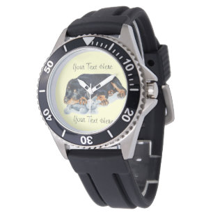 Montre art de caresse d'ours de nounours de chiot mignon