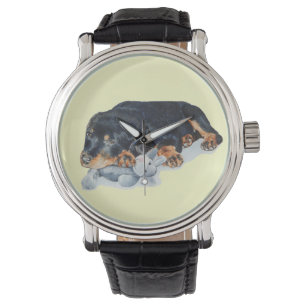 Montre art de caresse d'ours de nounours de chiot mignon