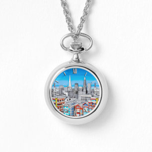 Montre Art de l'affiche de San Francisco Skyline