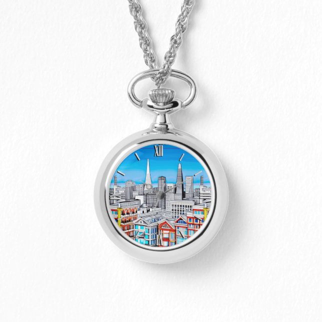 Montre Art de l'affiche de San Francisco Skyline (Recto)