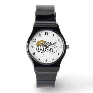 Montre Art de mots de la Reine glamour mignonne