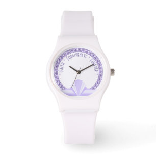 Montre Art déco en lilas & violet