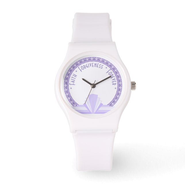 Montre Art déco en lilas & violet (Recto)