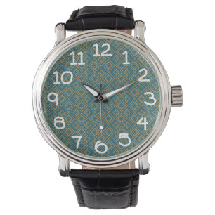 Montre Art déco turquoise