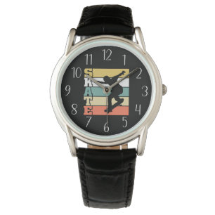 Montre Art du mot de skateboard cool