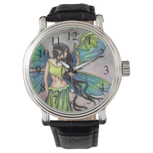 Montre Art fantastique mystique de fée gothique et dragon