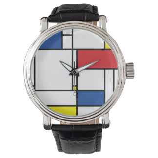 Montre Art Moderne Géométrique Minimaliste De Stijl Mondr
