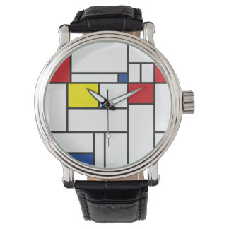 Montre Art Moderne Géométrique Minimaliste De Stijl Mondr