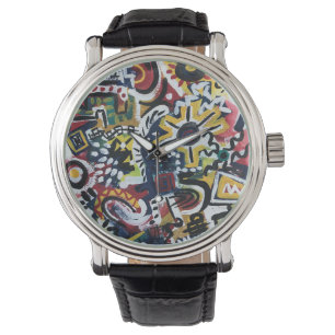 Montre Art Moderne Peint À La Main Au Maroc