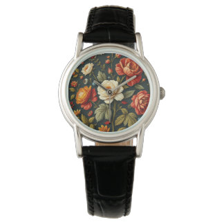 Montre Art Nouveau Floral - Vivre en pleine floraison