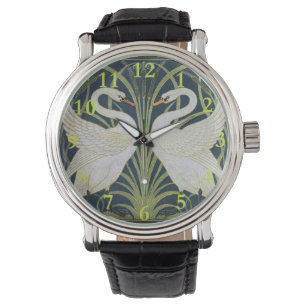 Montre Art Nouveau Swan Deux Swans