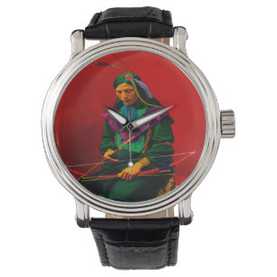 Montre Art Pop Amérindien Cherokee