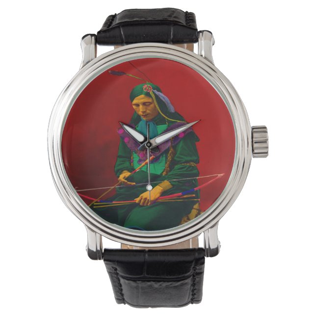 Montre Art Pop Amérindien Cherokee (devant)