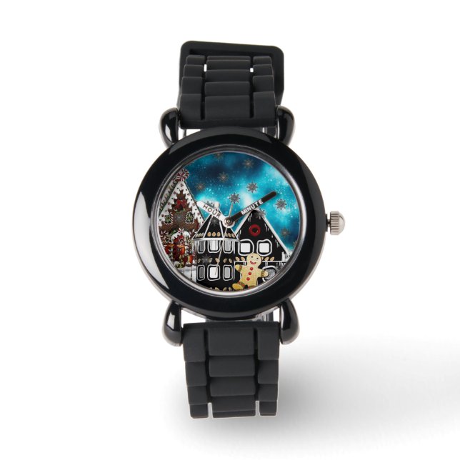 Montre Art populaire de Noël GingerVille (Recto)