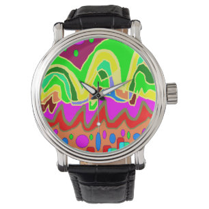 MONTRE ART TYPE AUTOCHTONE ABSTRAIT
