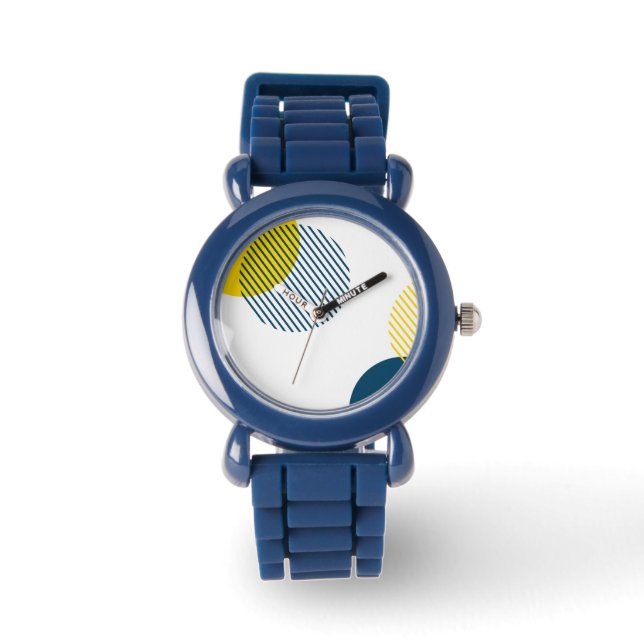 Montre Art urbain abstrait moderne, simple, minimal et te (Recto)