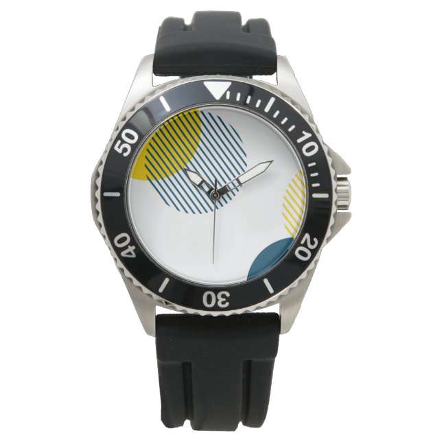 Montre Art urbain abstrait moderne, simple, minimal et te (devant)