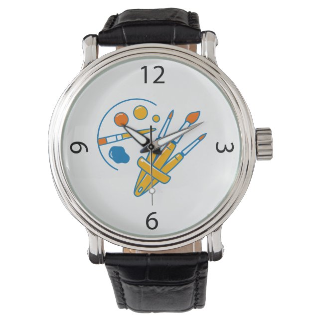 Montre Artist Paint Palette and Brushes (devant)