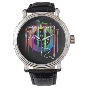 Montre Artiste amusant Peintre Art brosse la roue couleur