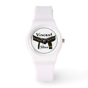 Montre Arts martiaux 2e degré Ceinture noire