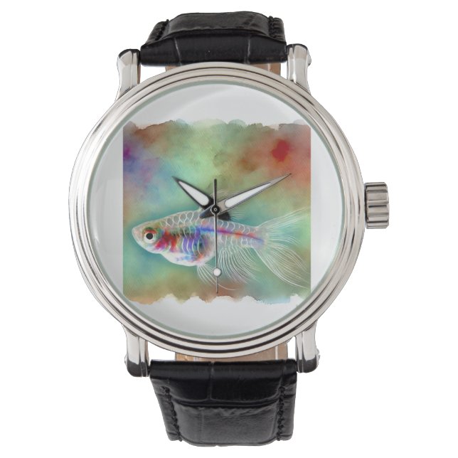 Montre Asian Glassfish 230824AREF111 - Watercolor (devant)