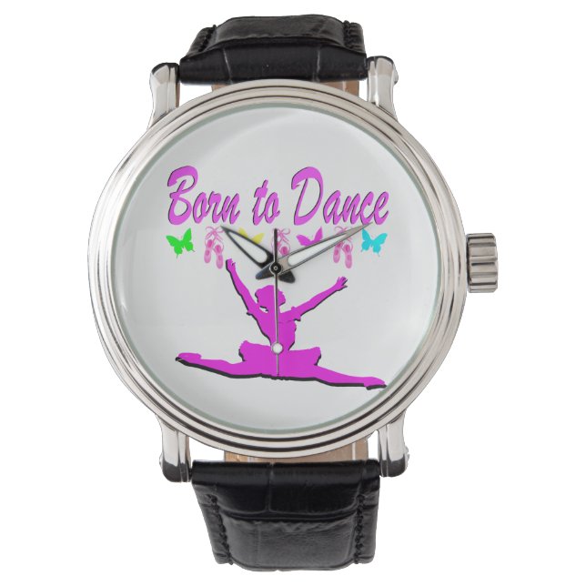 MONTRE ASSEZ ROSE SOUTENU POUR DANSER LA CONCEPTION DE (devant)