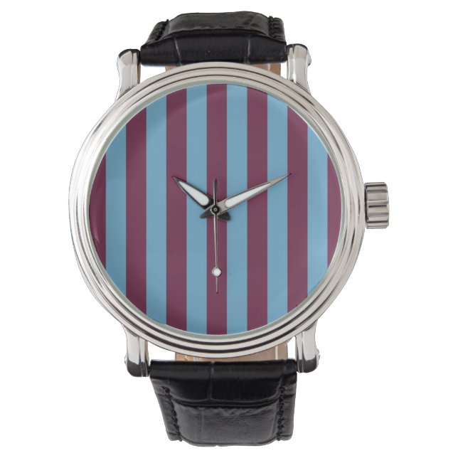 Montre Aston Villa stripes football club colors premier l (devant)