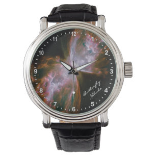 Montre Astronomie & Papillon Nebula Watch, Hubble /Galaxy
