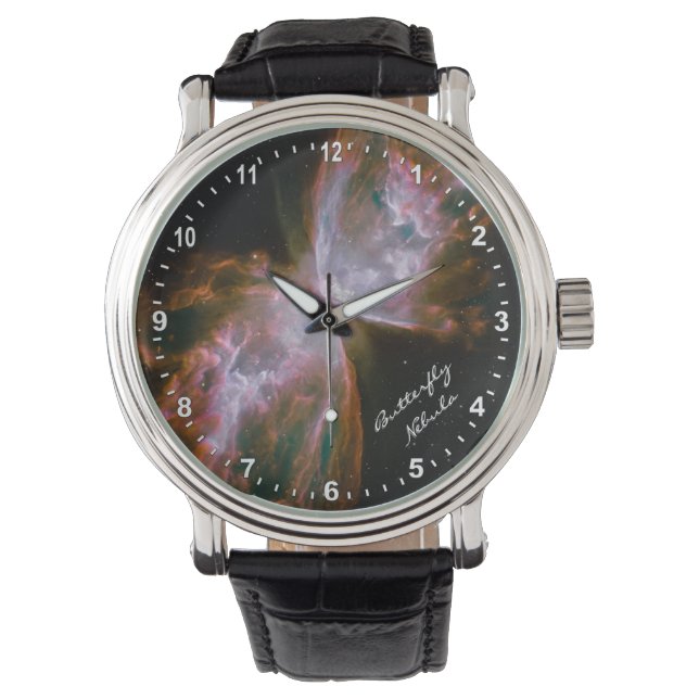 Montre Astronomie & Papillon Nebula Watch, Hubble /Galaxy (devant)