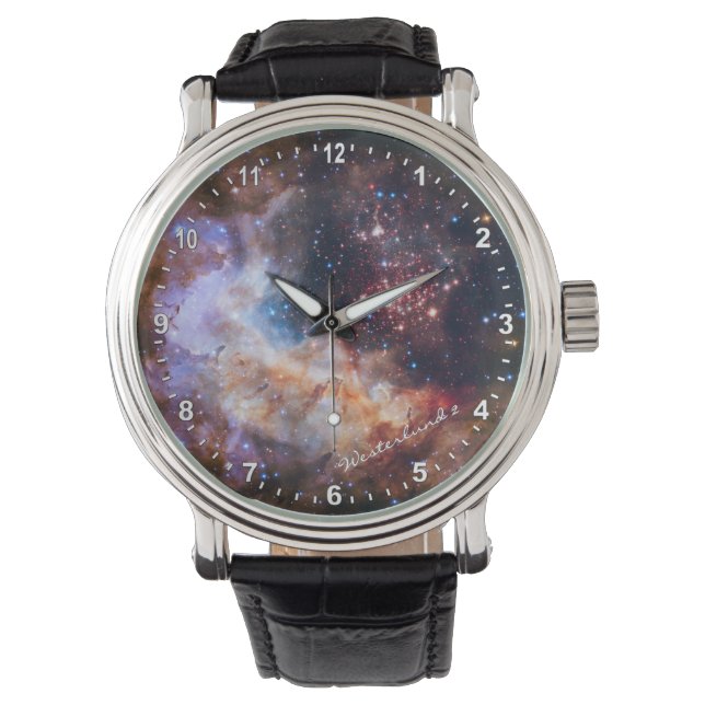 Montre Astronomie & Westerlund 2 Watch, Hubble / Galaxie (devant)