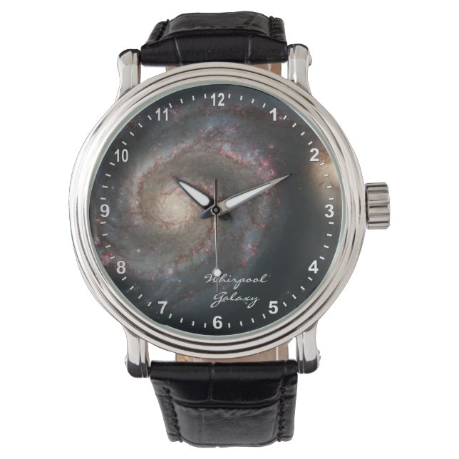 Montre Astronomie & Whirpool Galaxy Watch, Hubble / spira (devant)