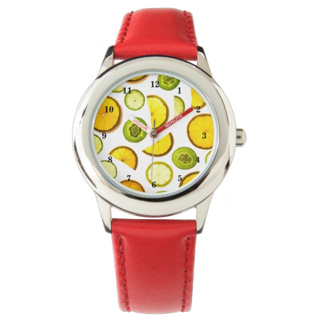 Montre Atteindre avec des fruits d'agrumes (devant)