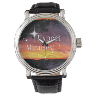 Montre Attendez-vous à Miracles Sparkle Sunset Get Well B
