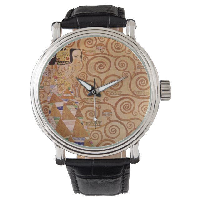 Montre Attente par Klimt Art Nouveau victorien antique (devant)