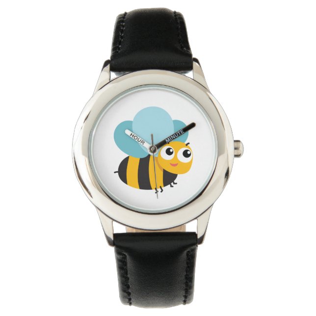 Montre Attention aux abeilles pour les enfants (devant)