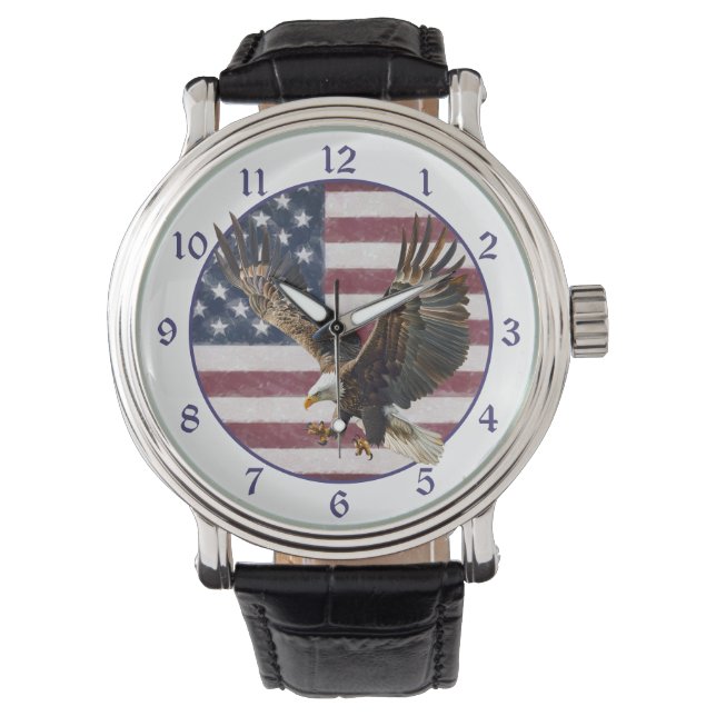 Montre Atterrissage aigle drapeau en détresse (devant)