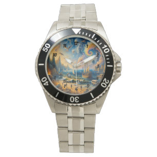 Montre Au bord de la mer : un paysage de rêve surréaliste