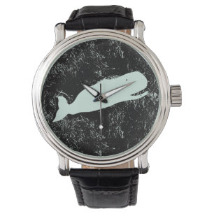 montre au poignet de baleine blanche qui rit