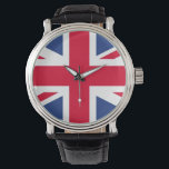 montre au poignet du drapeau britannique<br><div class="desc">add text or upload your oimage</div>