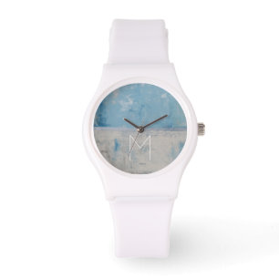 Montre Aura argentée du monogramme  
