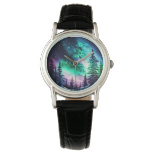 Montre Aurora céleste boréale Lumières nord vives