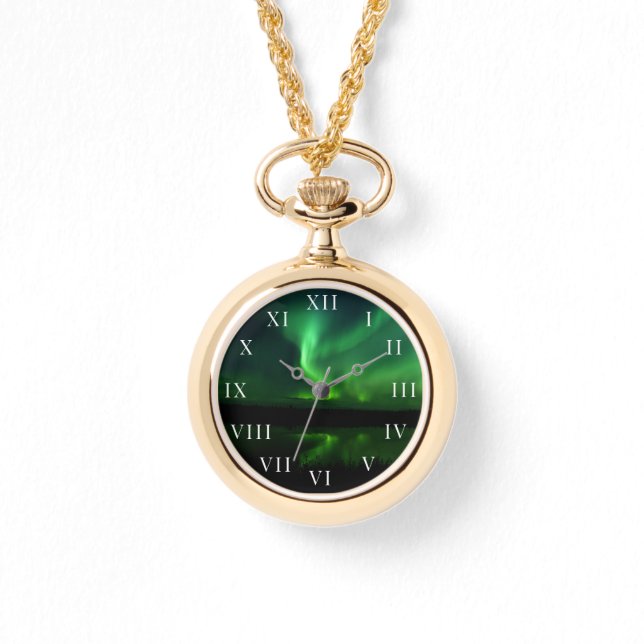 Montre aurore boréale Arctique Alaska (Recto)