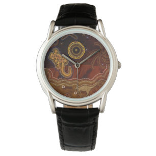 Montre Australie Aborigène Désert Outback thème Art II