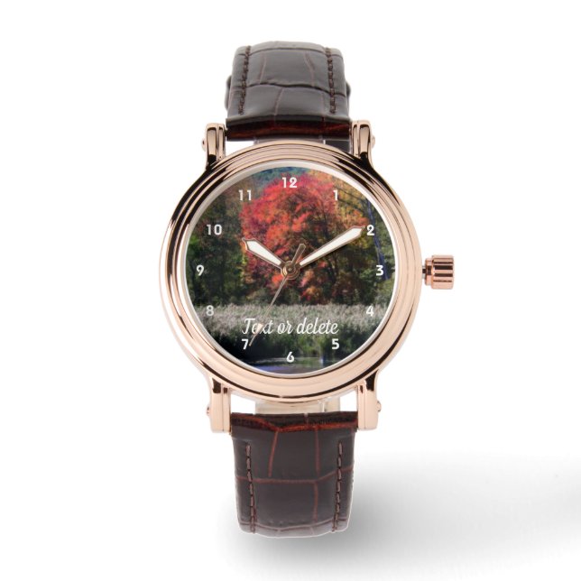 Montre Automne Foliage Marsh Orton Personnalisé  (Recto)