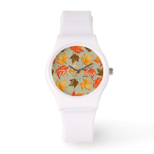Montre Autum Feuille 1B Options de surveillance et de num