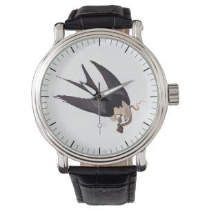 Montre Avaler Queue Hawk avec Serpent Vintage Audubon