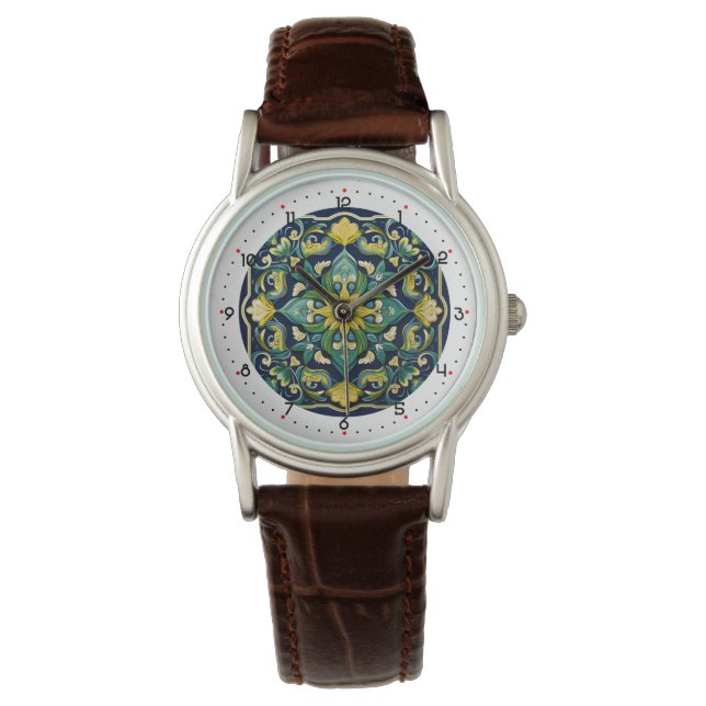 Montre Avec des chiffres belle Azulejo Elégance (devant)